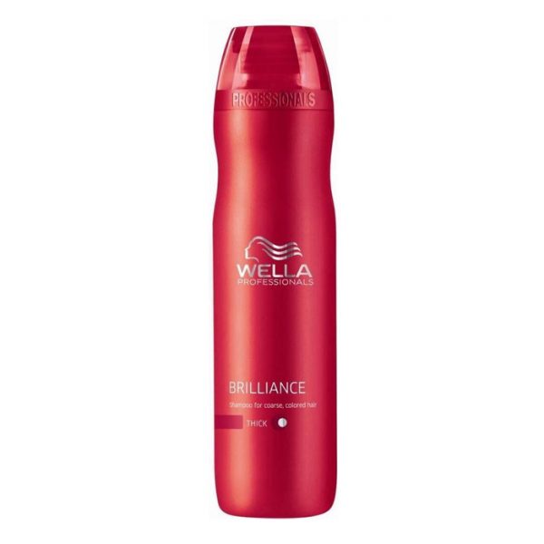 Wella Brilliance Shampoo voor weerbarstig gekleurd dik haar 250 ml