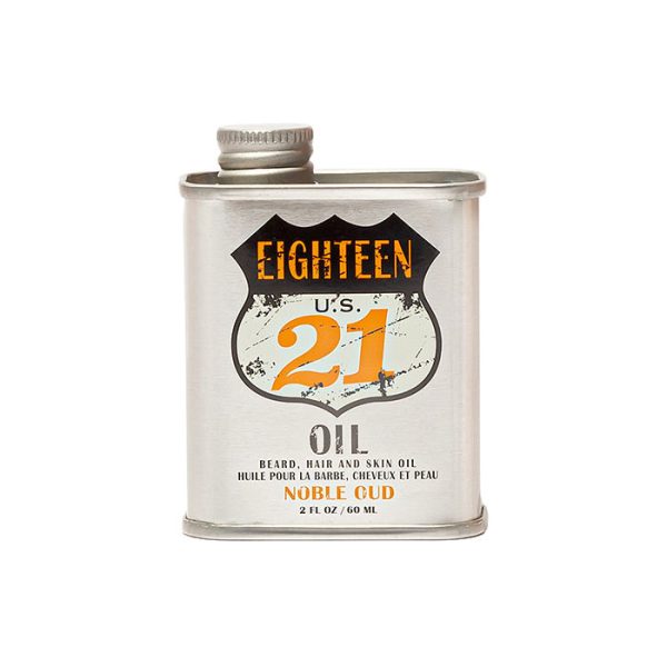 18.21 Man Made Beard Hair and Skin Oil Noble Oud 60 ml